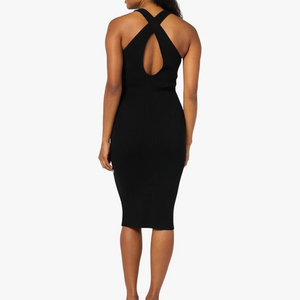 NWT Club Monaco Women's Ribbed Cross Back Dress Size L